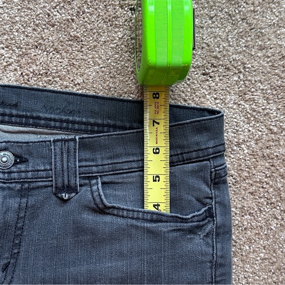 7 For All Mankind Rocker Bootcut Jeans | Charcoal Black 31 | USA Made - Picture 15 of 15